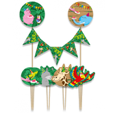 TaartDecoratie Wilde Dieren 9-delig